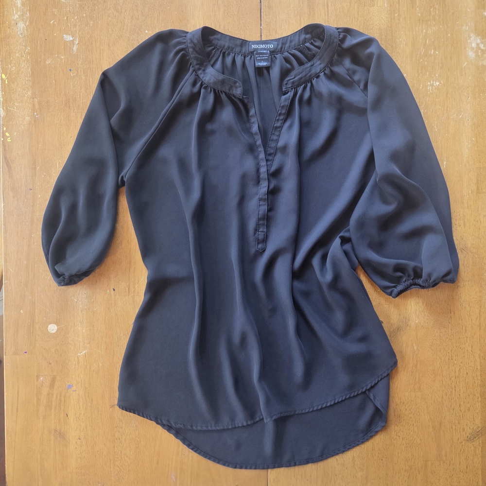 Classic Black Blouse